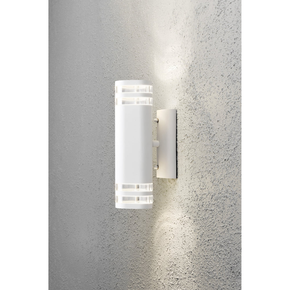 Modena White Outdoor Up Down Wall Light by Konstsmide