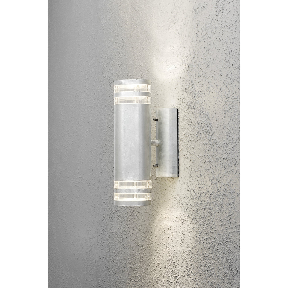 Modena Twin Sconce in Galvanised Finish by Konstsmide