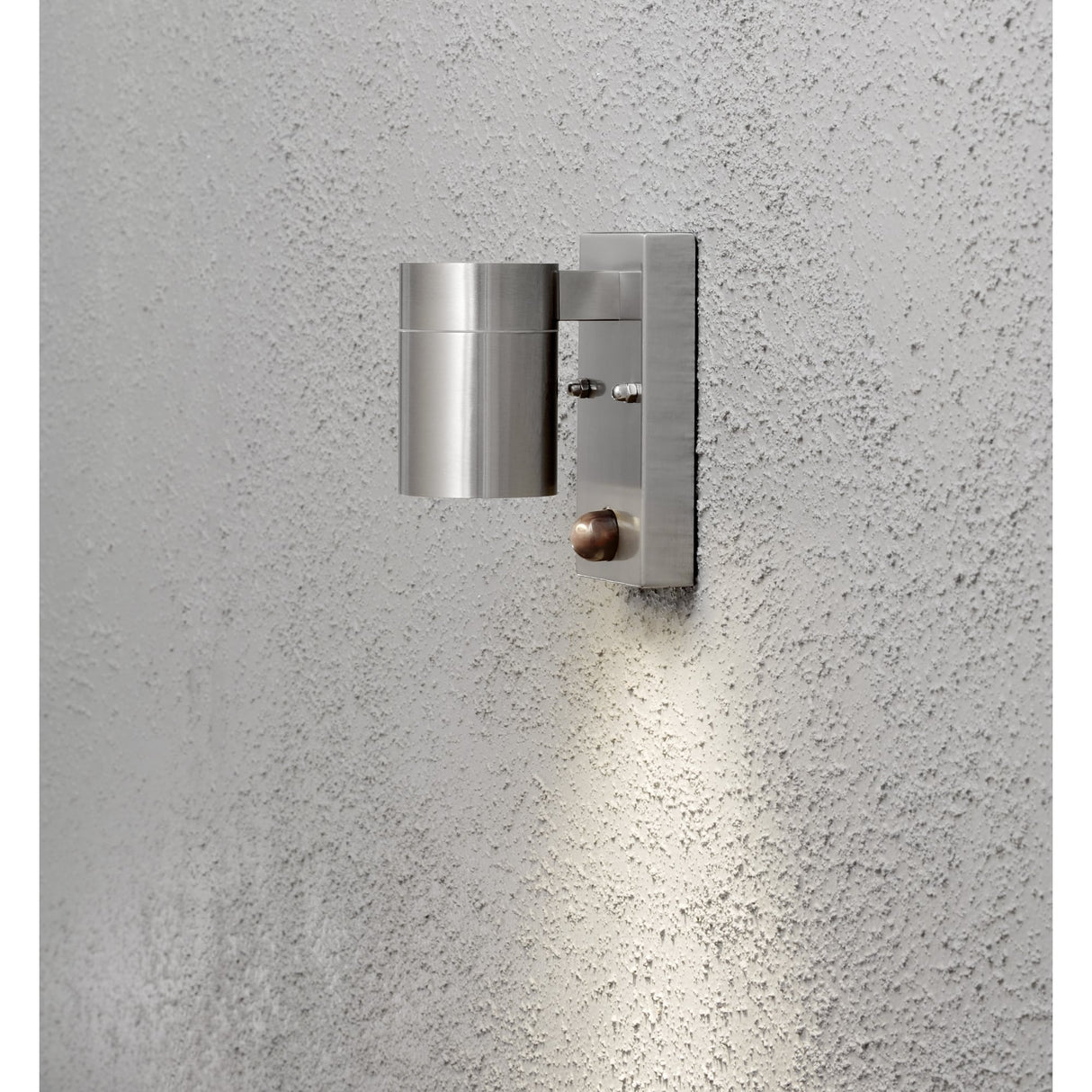 Modena Stainless Steel Wall Light with PIR Motion Sensor