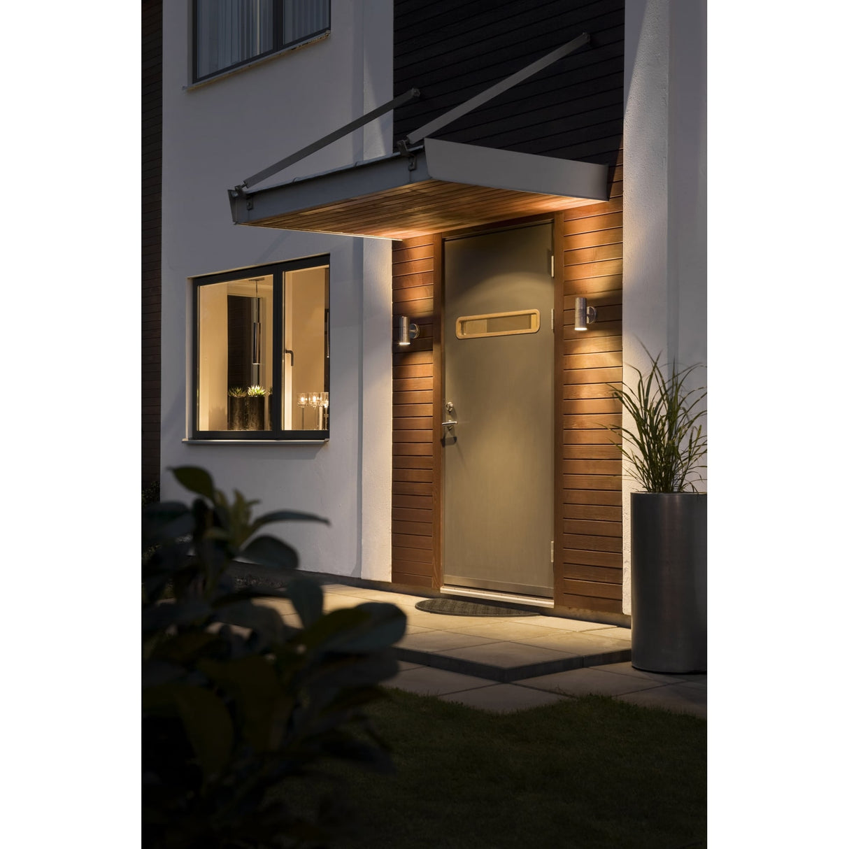 Modena Outdoor Wall Light in Galvanized Finish