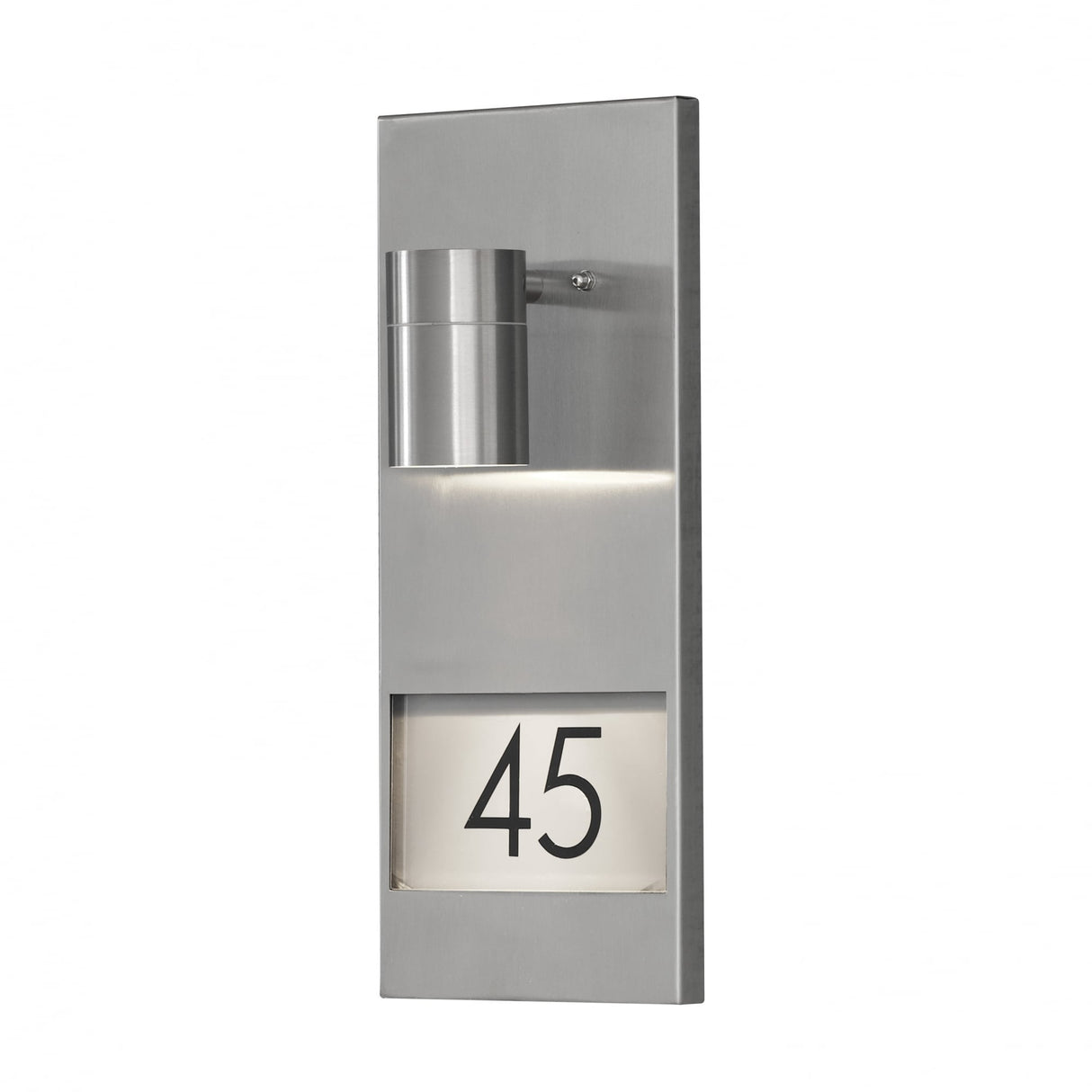 Stainless Steel LED-Lit House Number Plaque by Konstsmide