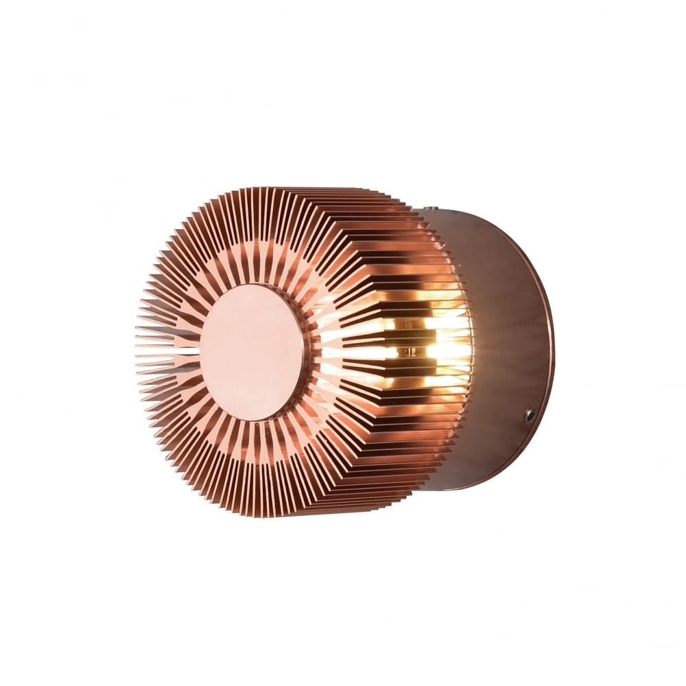 Modern Copper LED Outdoor Wall Sconce by Konstsmide