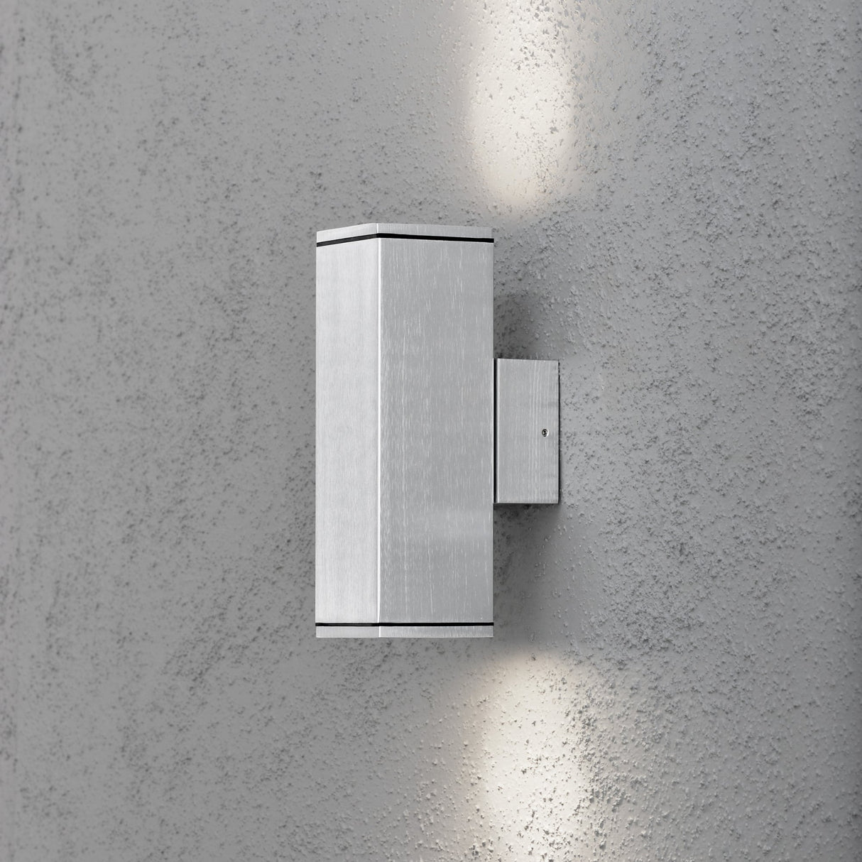Konstsmide Monza Dual Square Aluminium Wall Luminaire