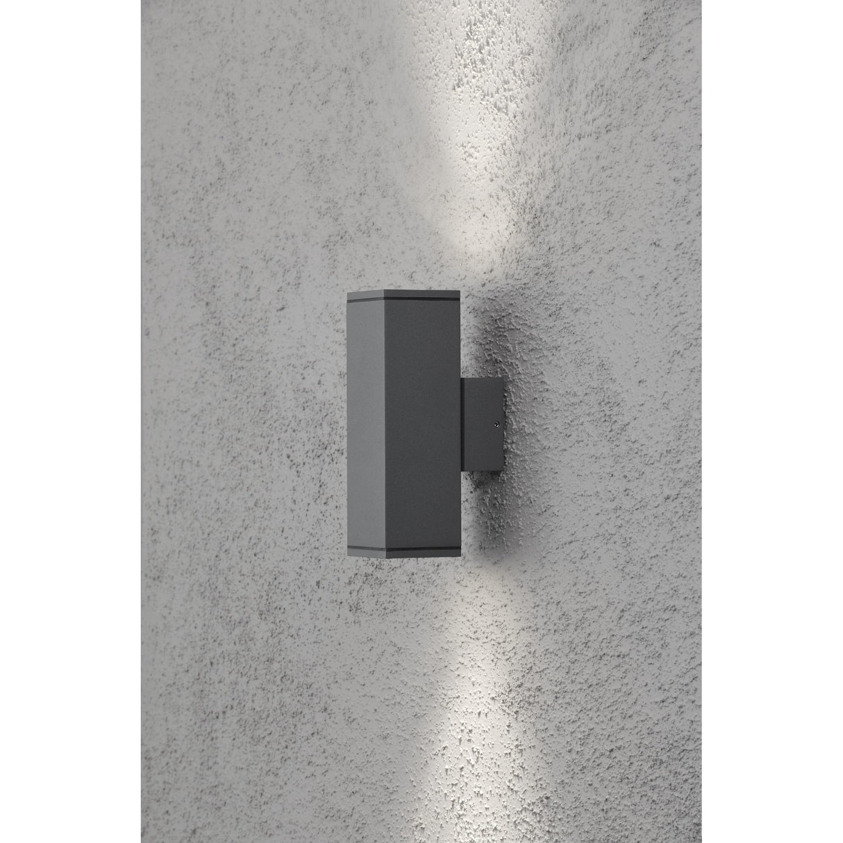 Konstsmide Monza Dual Square Wall Light in Anthracite Finish