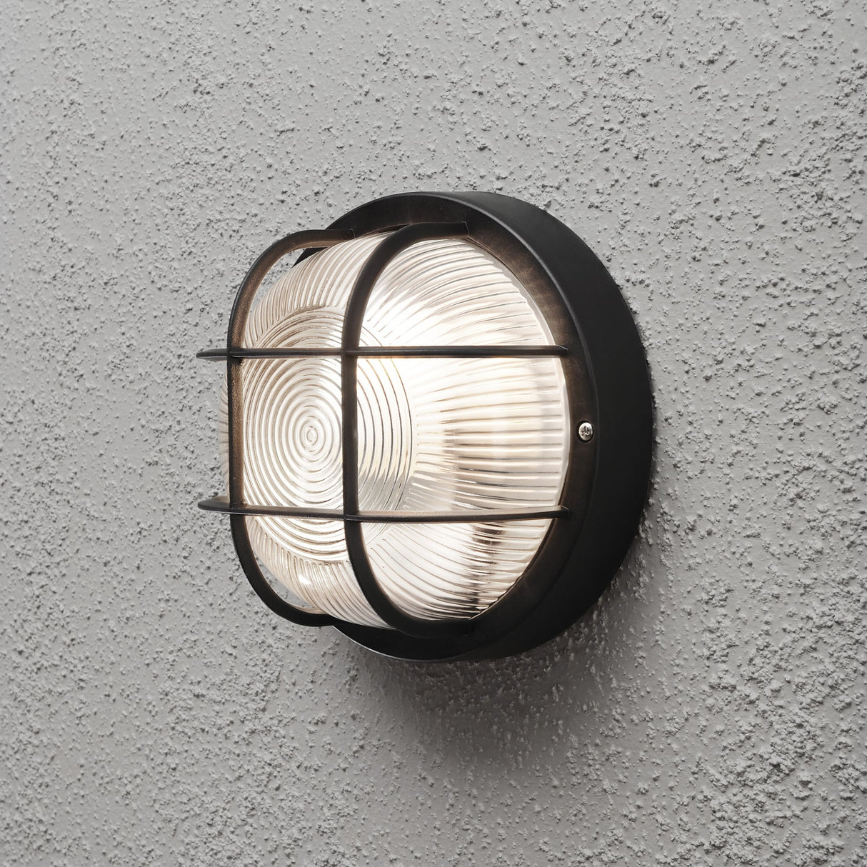 Matte Black Konstsmide Mantova Wall Light Fixture