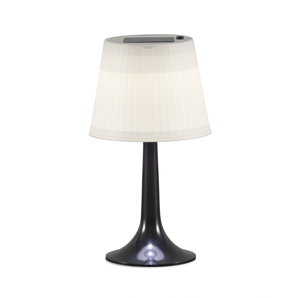 Assisi Black LED Solar Outdoor Table Lamp