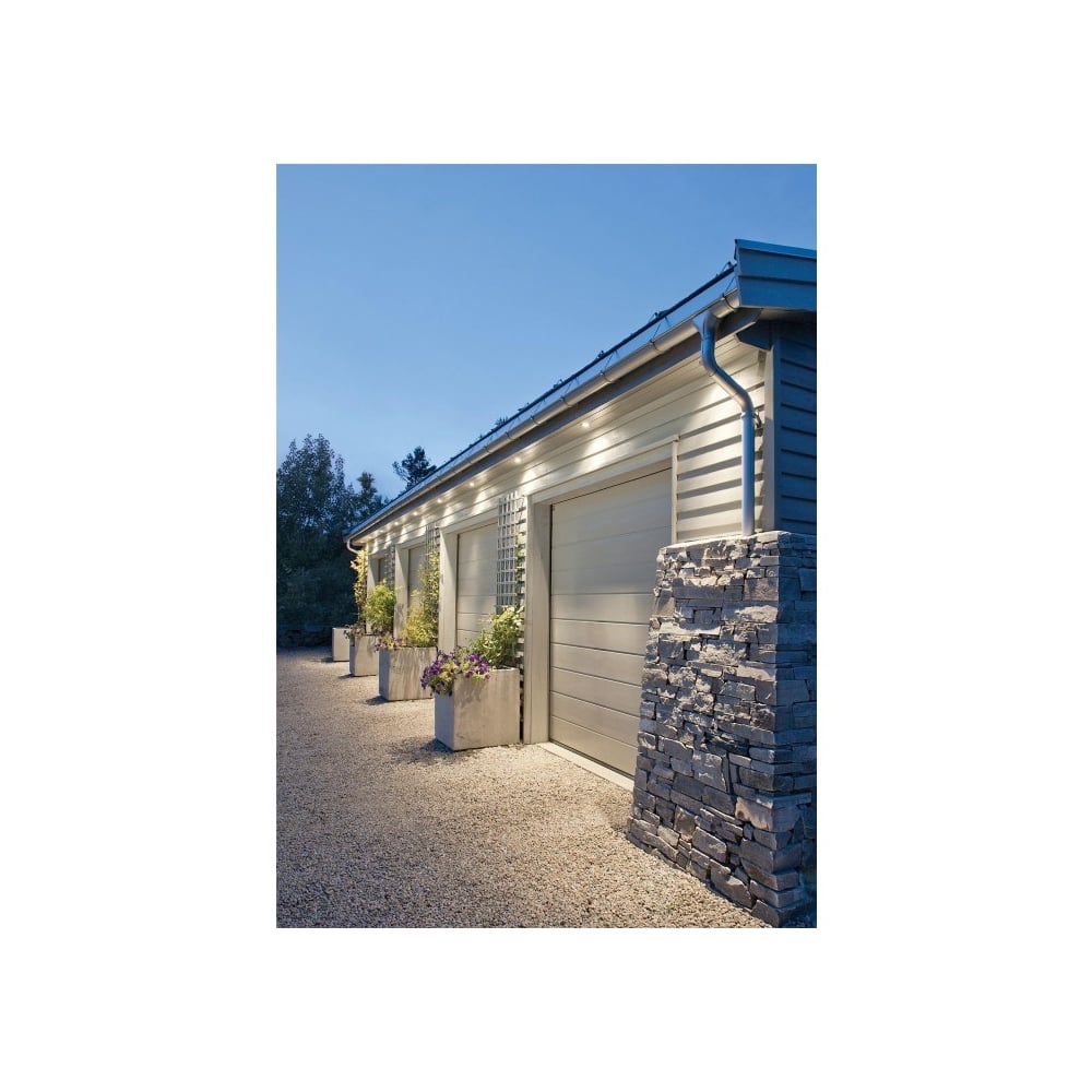 Twistlock Outdoor White Soffit Downlight by Ansell