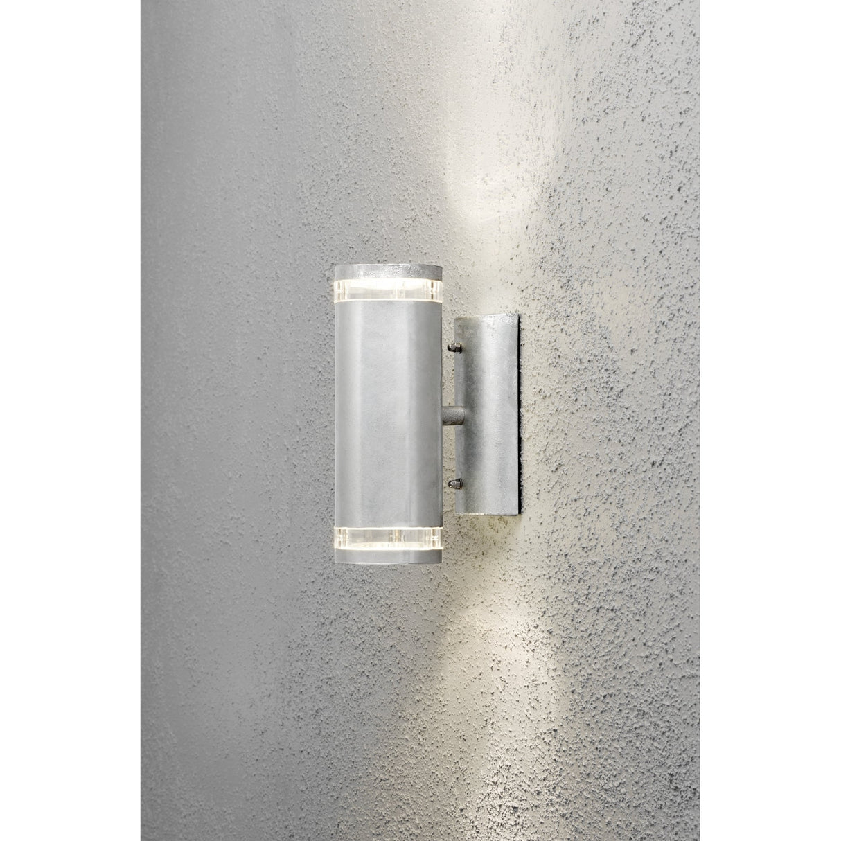 Modena Twin Beam Galvanized Wall Light Fixture