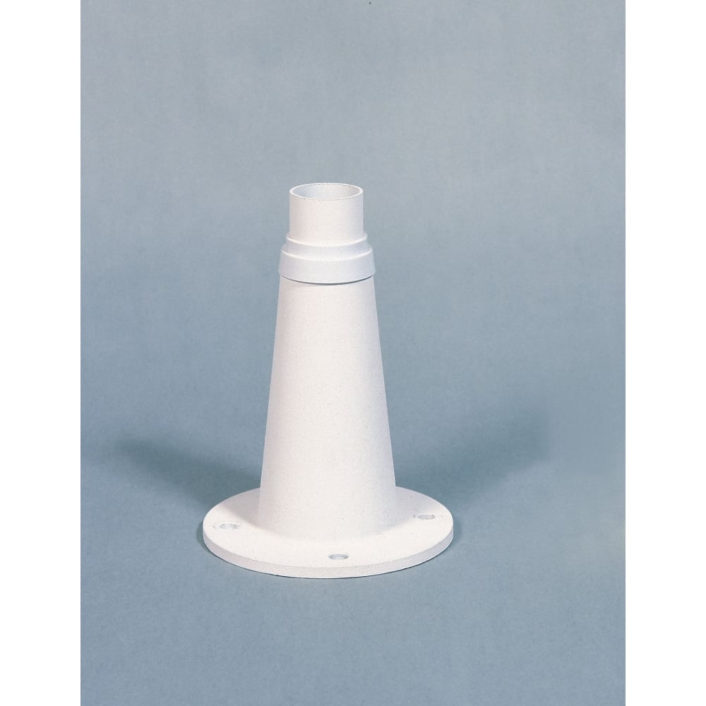 Elegant Matt White Gate Post Light by Konstsmide