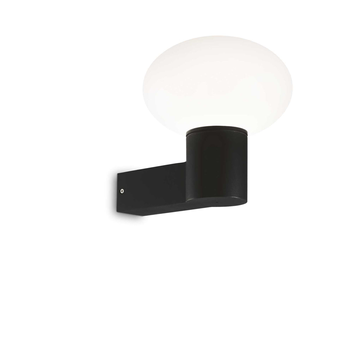Sleek Black CLIO Sconce Light with Single Bulb