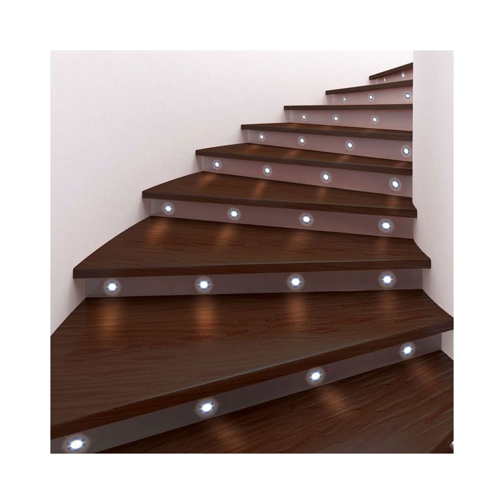 LED Kitchen Plinth and Stair Lighting Kit - Warm White, 10 Lights