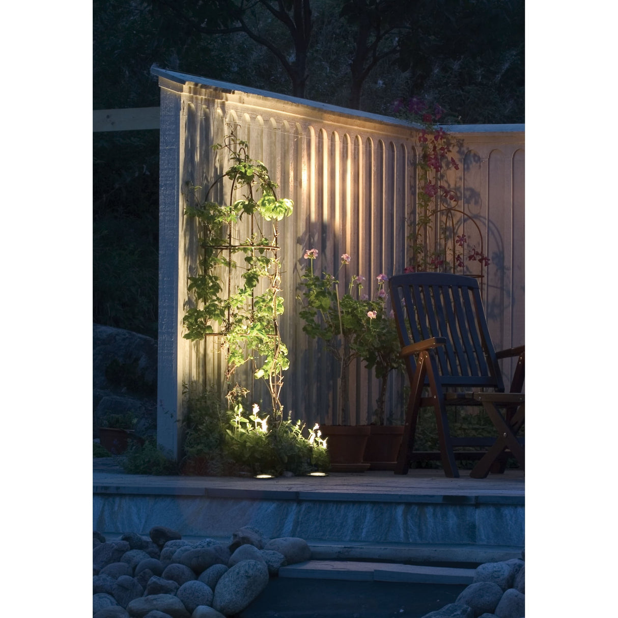 Stylish Silver Ground Spotlight by Konstsmide