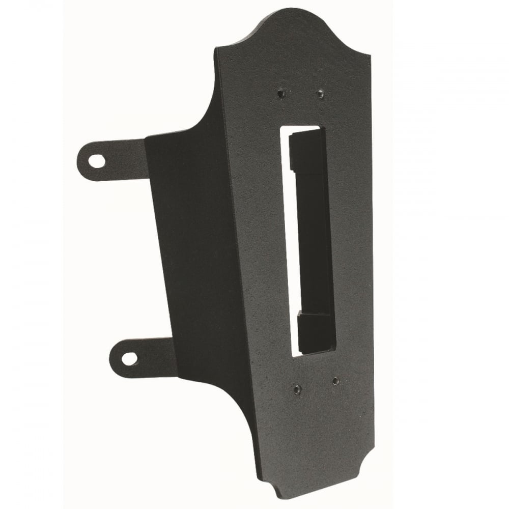 Elegant Black Mild Steel Corner Bracket for Outdoor Lanterns