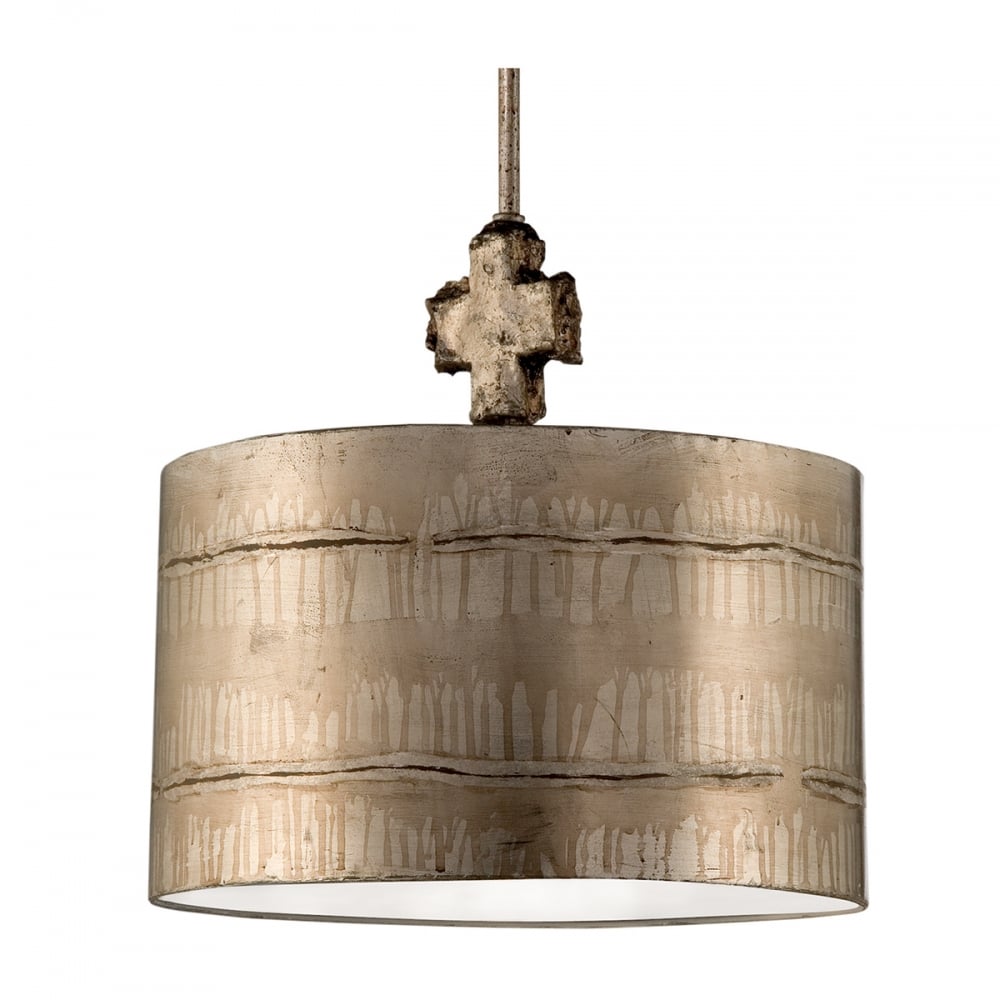 Silver Gilded Gothic Drum Pendant Light