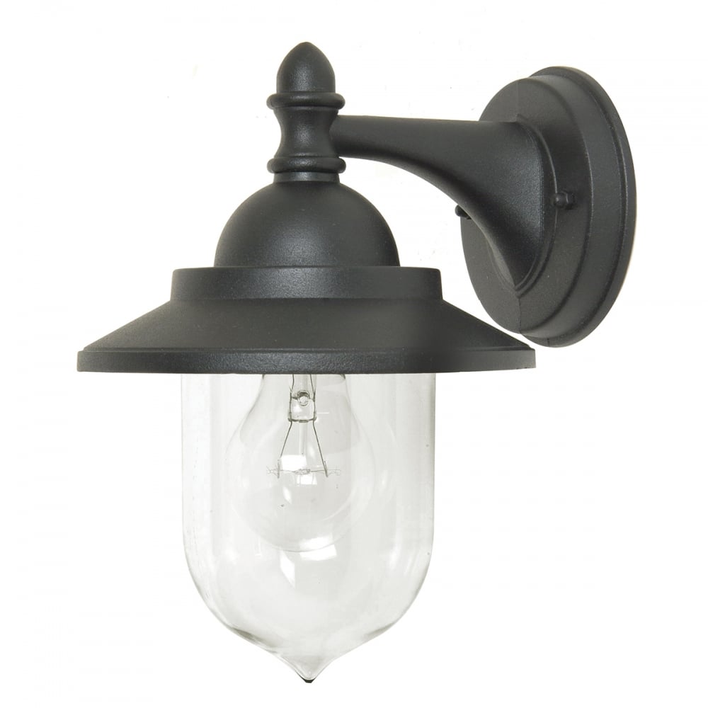 Sandown Vintage Black Lantern-Style Wall Light