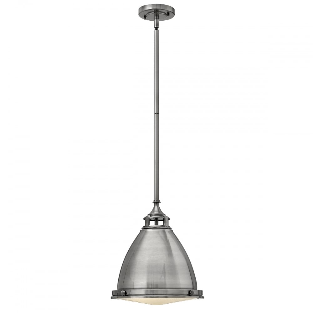 Amelia Vintage Nickel Pendant Lamp