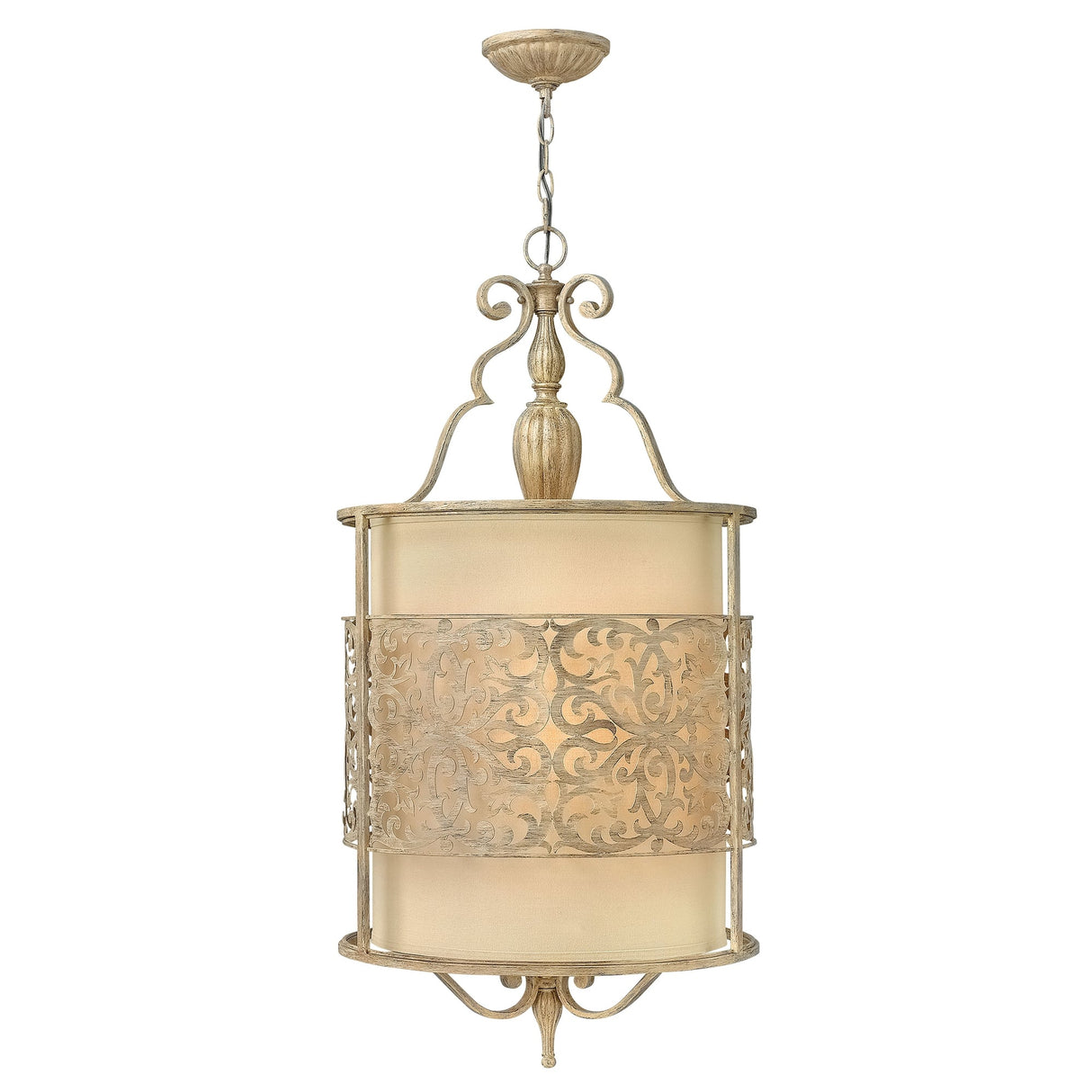 Elegant Carabel Pendant Light in Brushed Champagne Finish