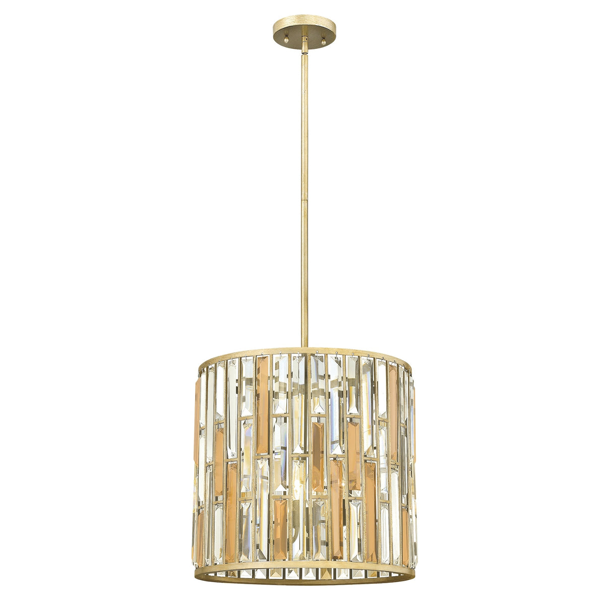 Silver Leaf Gemma Pendant Chandelier