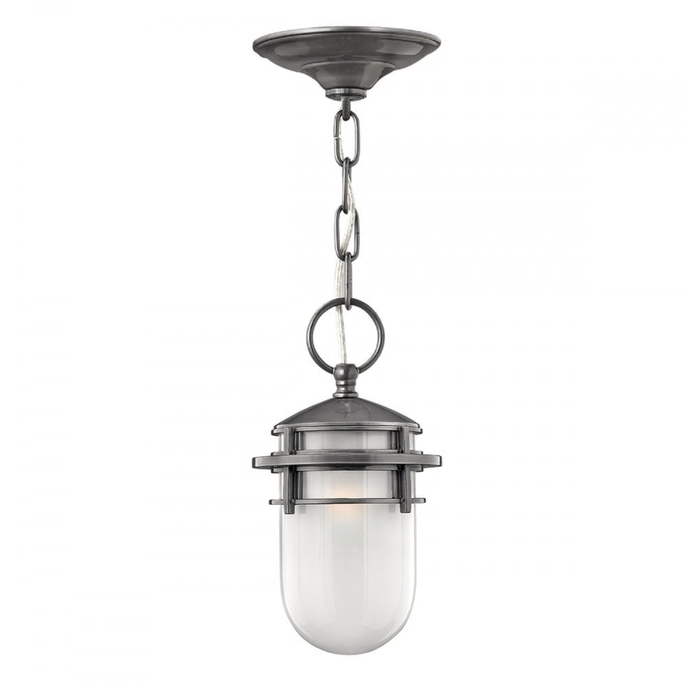 Nautical Elegance Ceiling Lantern in Hematite Finish