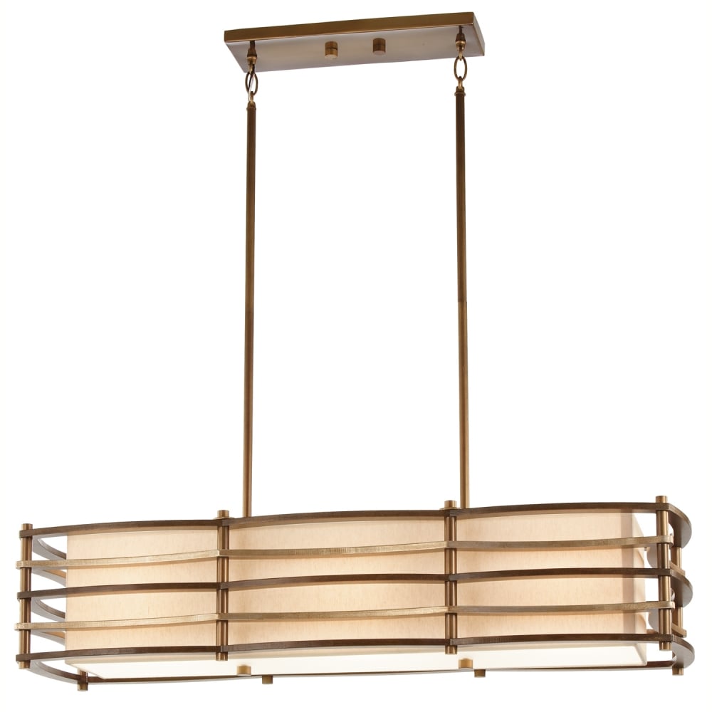 Moxie Modern Bronze Geometric Dining Chandelier