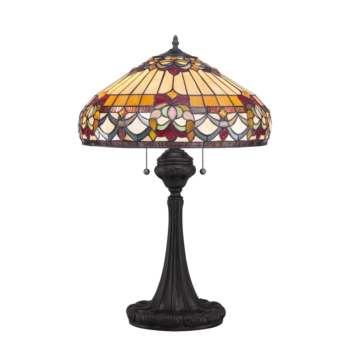 Belle Fleur Tiffany Light - Stained Glass Elegance Table Lamp