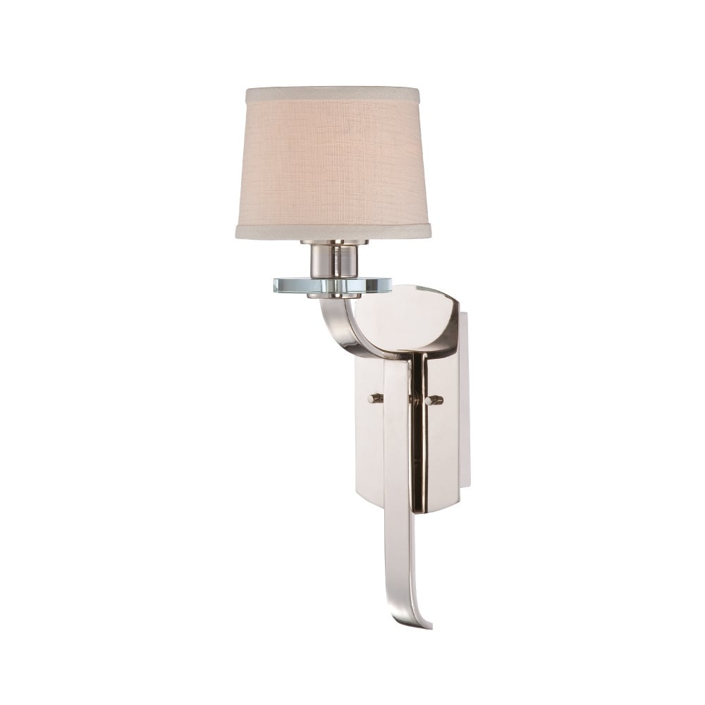 Elegance in Light: Sutton Place Silver Wall Sconce