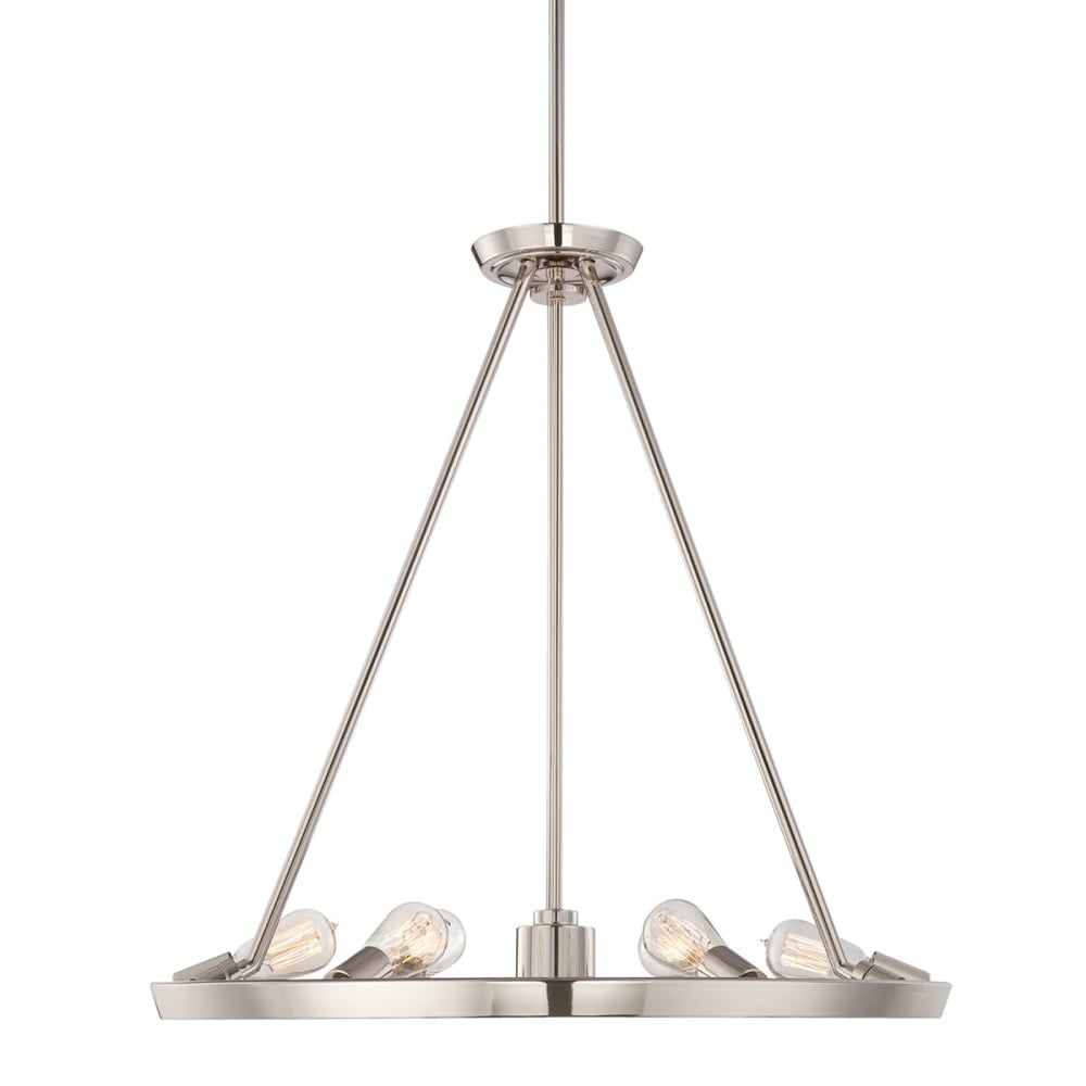 Elegant Uptown Theater Chandelier in Imperial Silver
