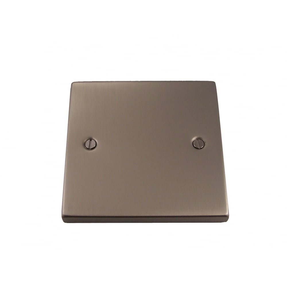 Elegant Satin Chrome 1 Gang Blank Plate - Causeway