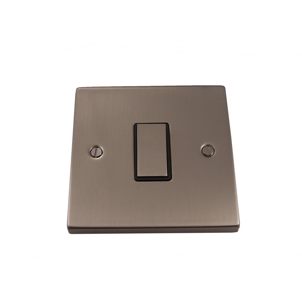 Satin Chrome 1-Gang Intermediate Ingot Light Switch by Causeway