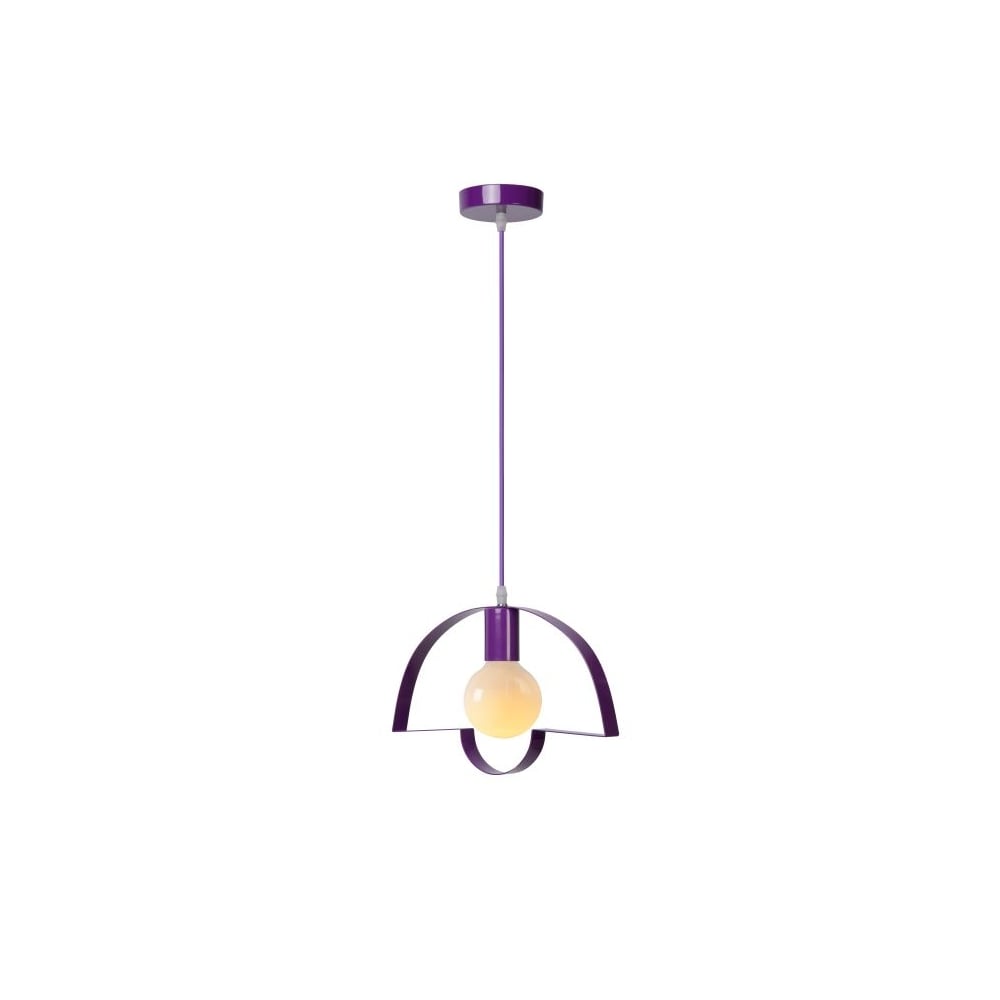 Funky Purple Metal Ceiling Pendant Light