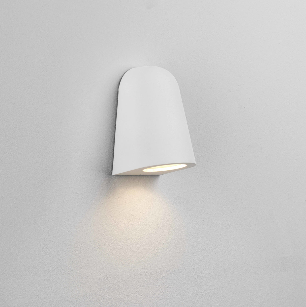 Sleek White Wall-Mounted Mast Light