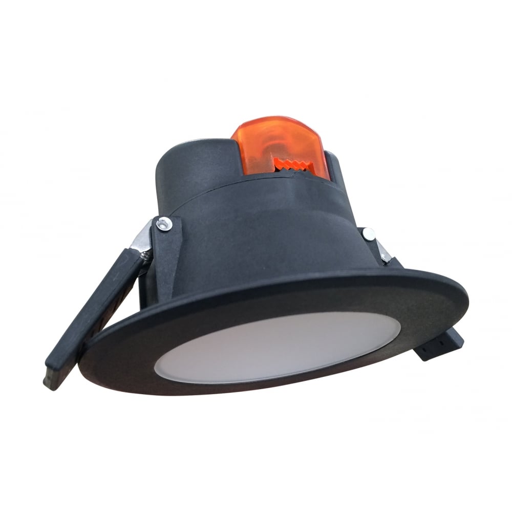 Sleek Black 7W LED Outdoor Spotlight for Soffit Lighting