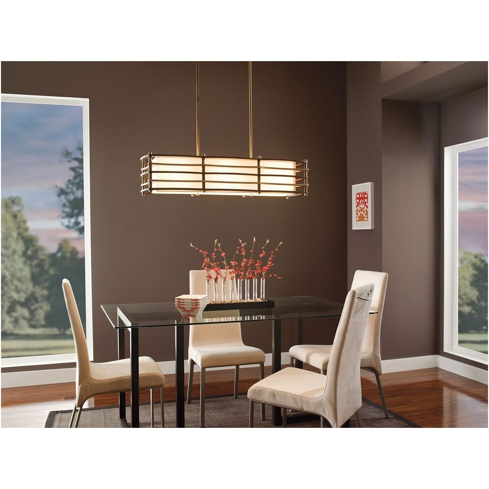 Moxie Modern Bronze Geometric Dining Chandelier
