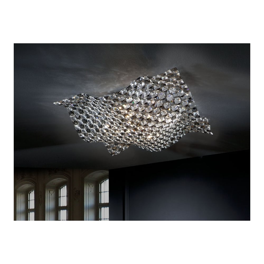 Modern Elegance 5-Light Chrome Ceiling Lamp