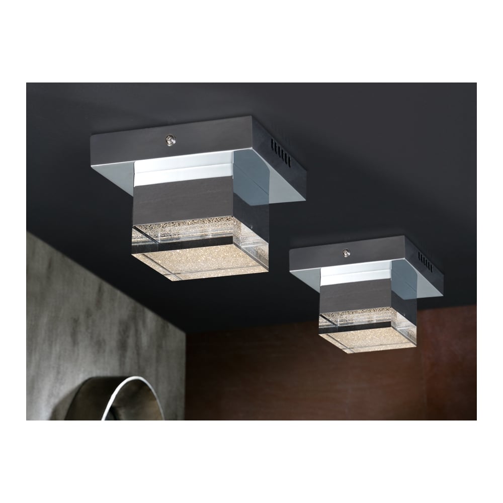 Prisma Chromed LED Pendant Lamp, 1 Light