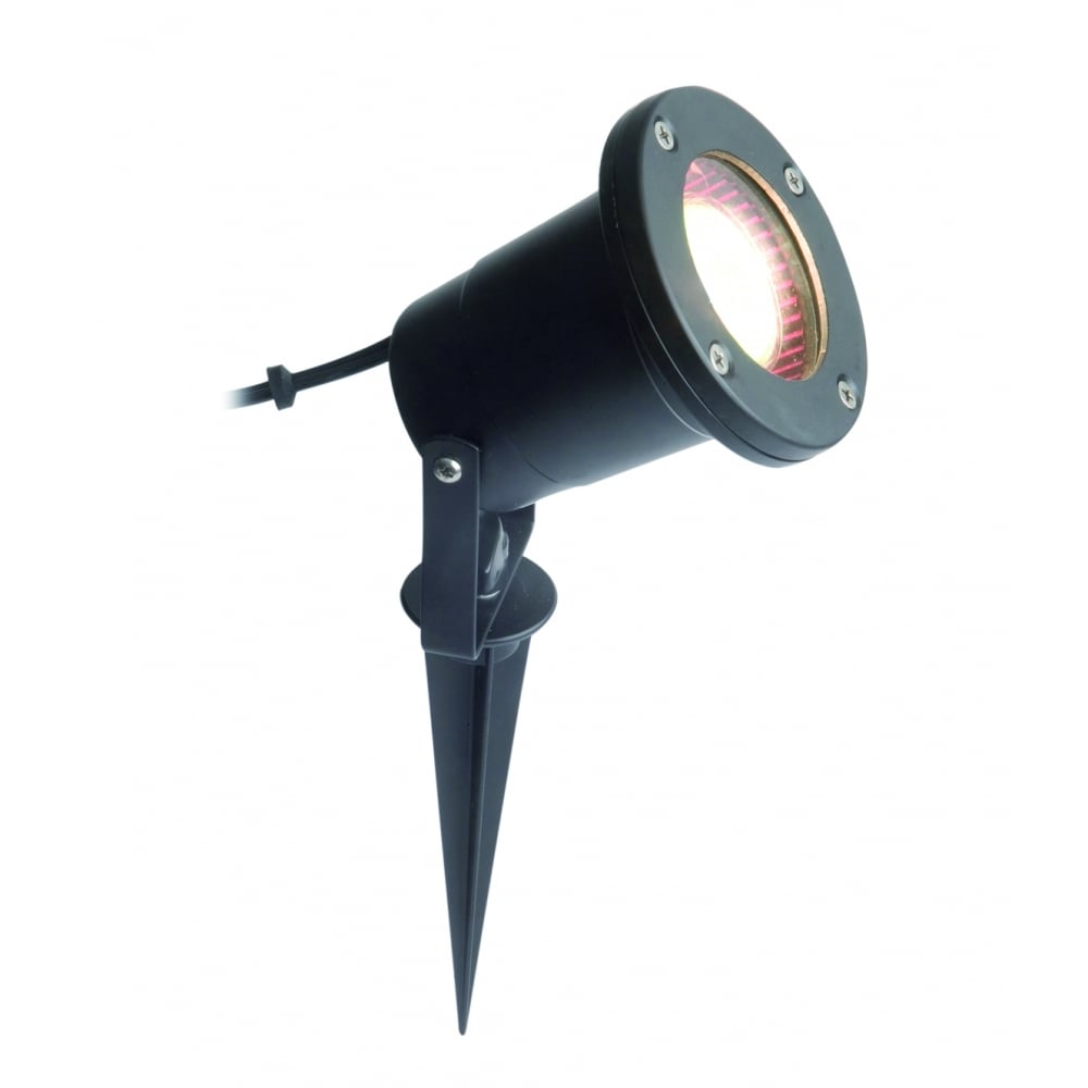 Versatile Black Garden Spike Light for Outdoor Ambiance