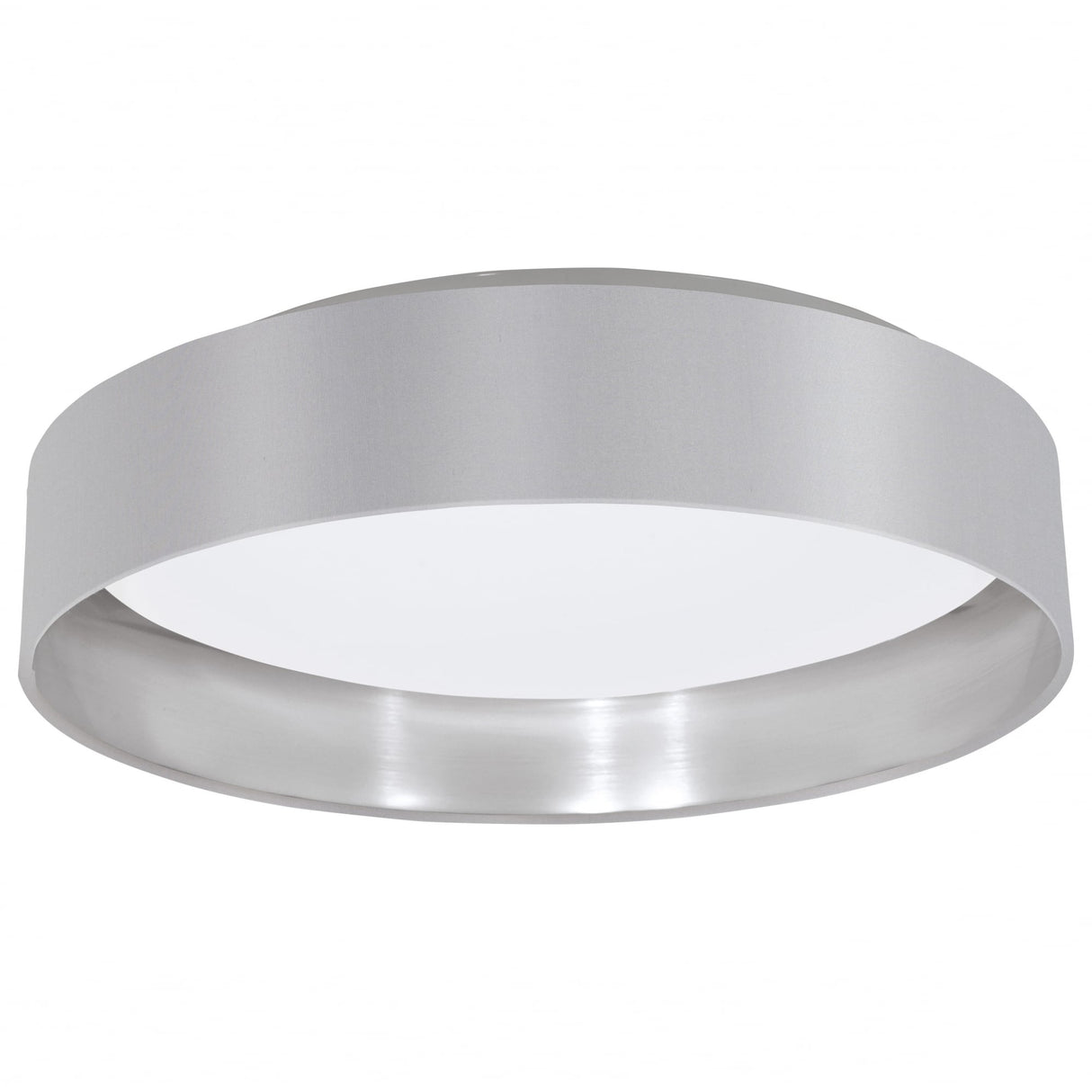 Maserlo Modern Grey Drum Shade Flush Ceiling Light