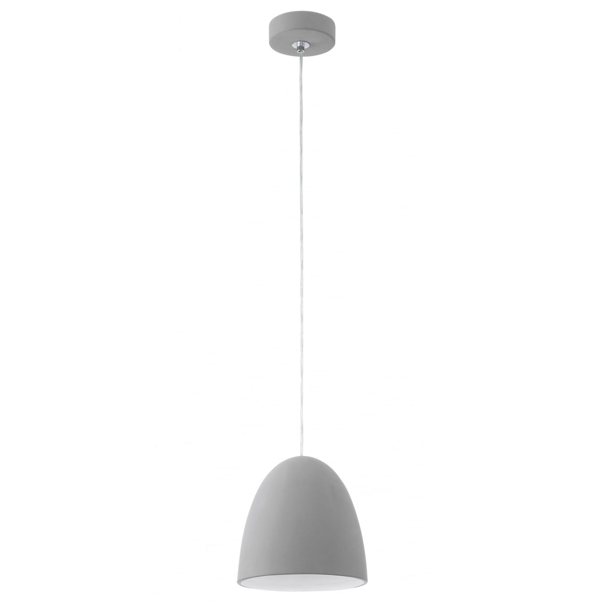Pratella Grey Ceramic Single Pendant Light