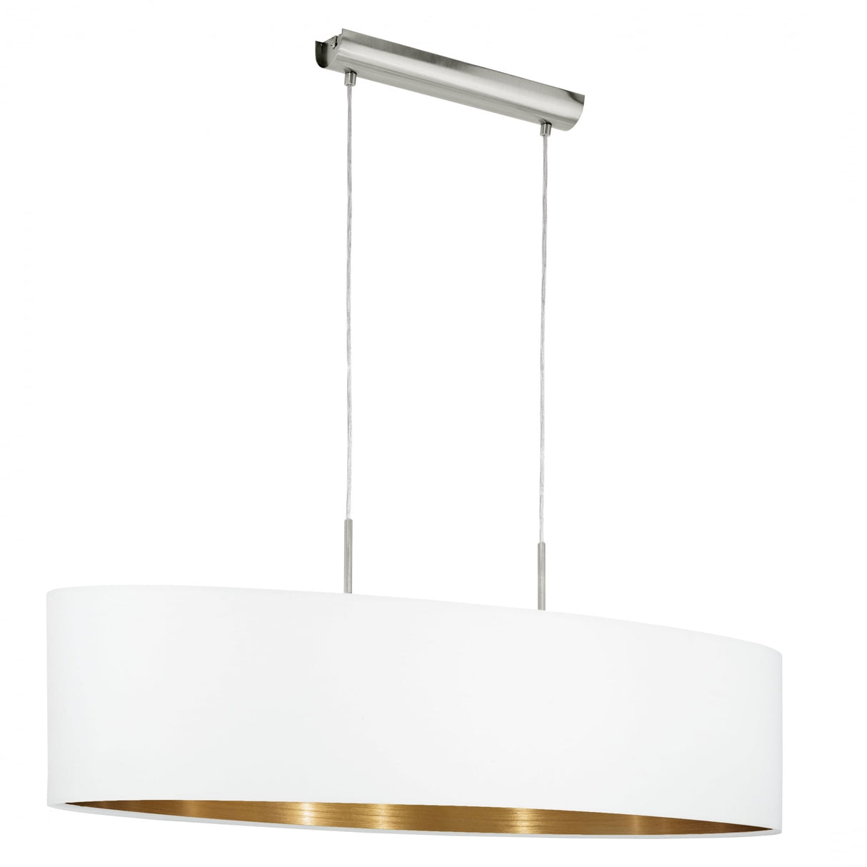 Pasteri 1000mm White Pendant with Copper Lined Shade