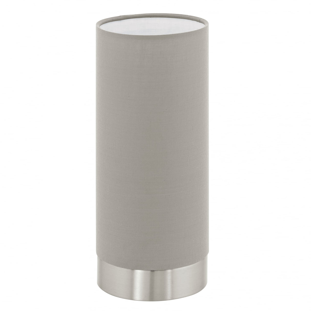 Pasteri Touch-Activated Tubular Lamp with Taupe Fabric Shade