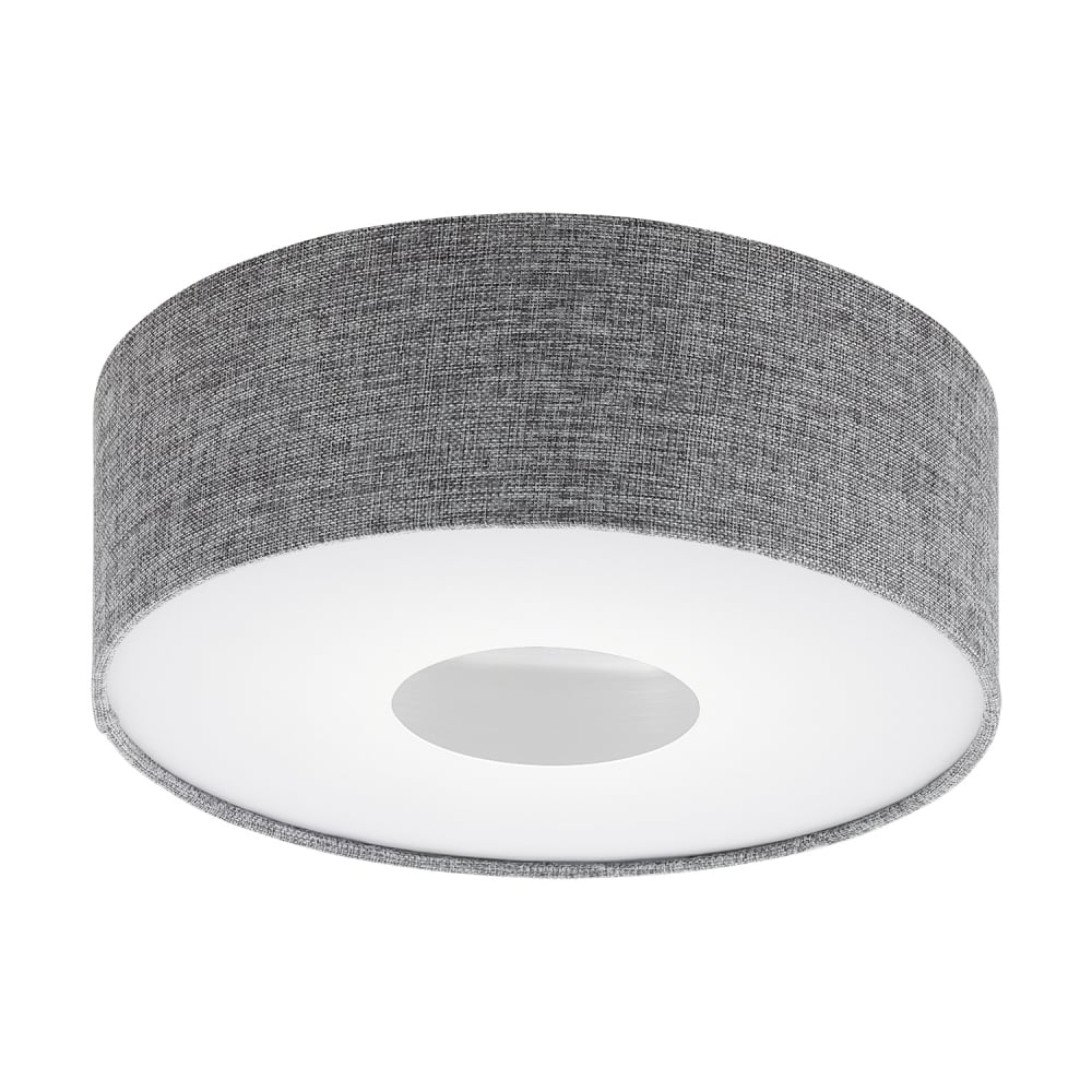 Romao Linen Fabric Drum Ceiling Light