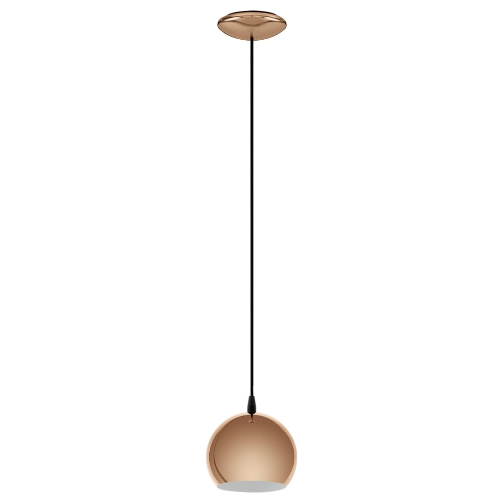 LED Copper Fish Bowl Ceiling Pendant Light