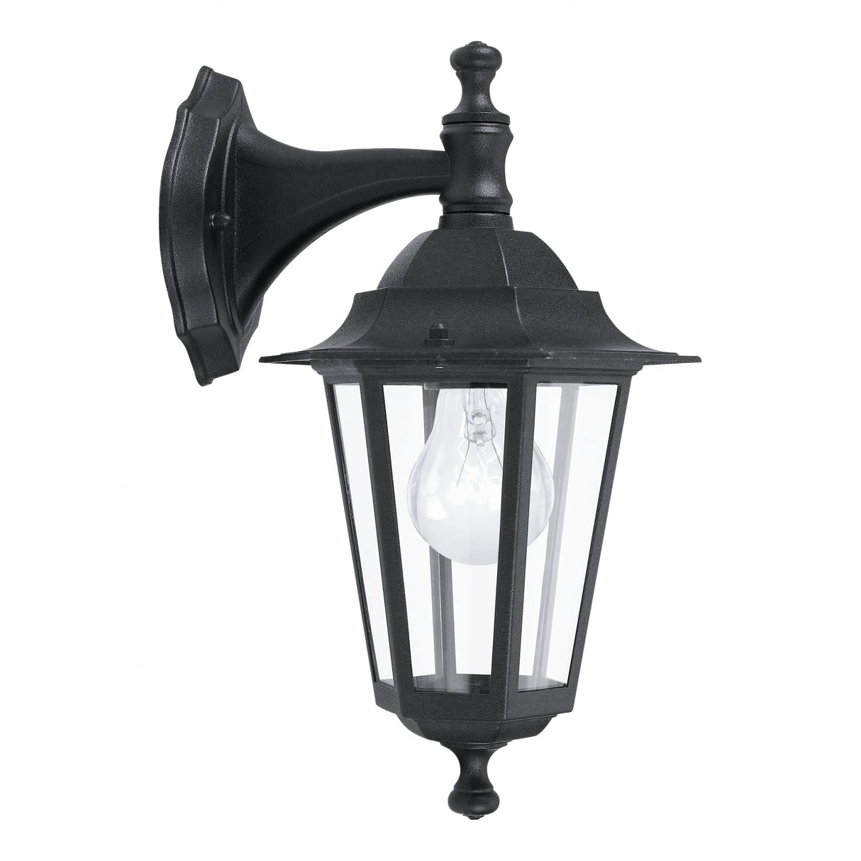 Outdoor Black Cast Aluminium Wall Lantern - Laterna4 IP44 1-Light Fixture