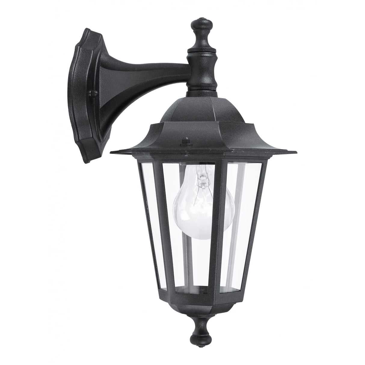 Outdoor Black Cast Aluminium Wall Lantern - Laterna4 IP44 1-Light Fixture