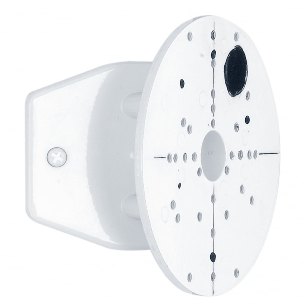 White Steel Outdoor Wall Light Bracket with Corner Mount Design