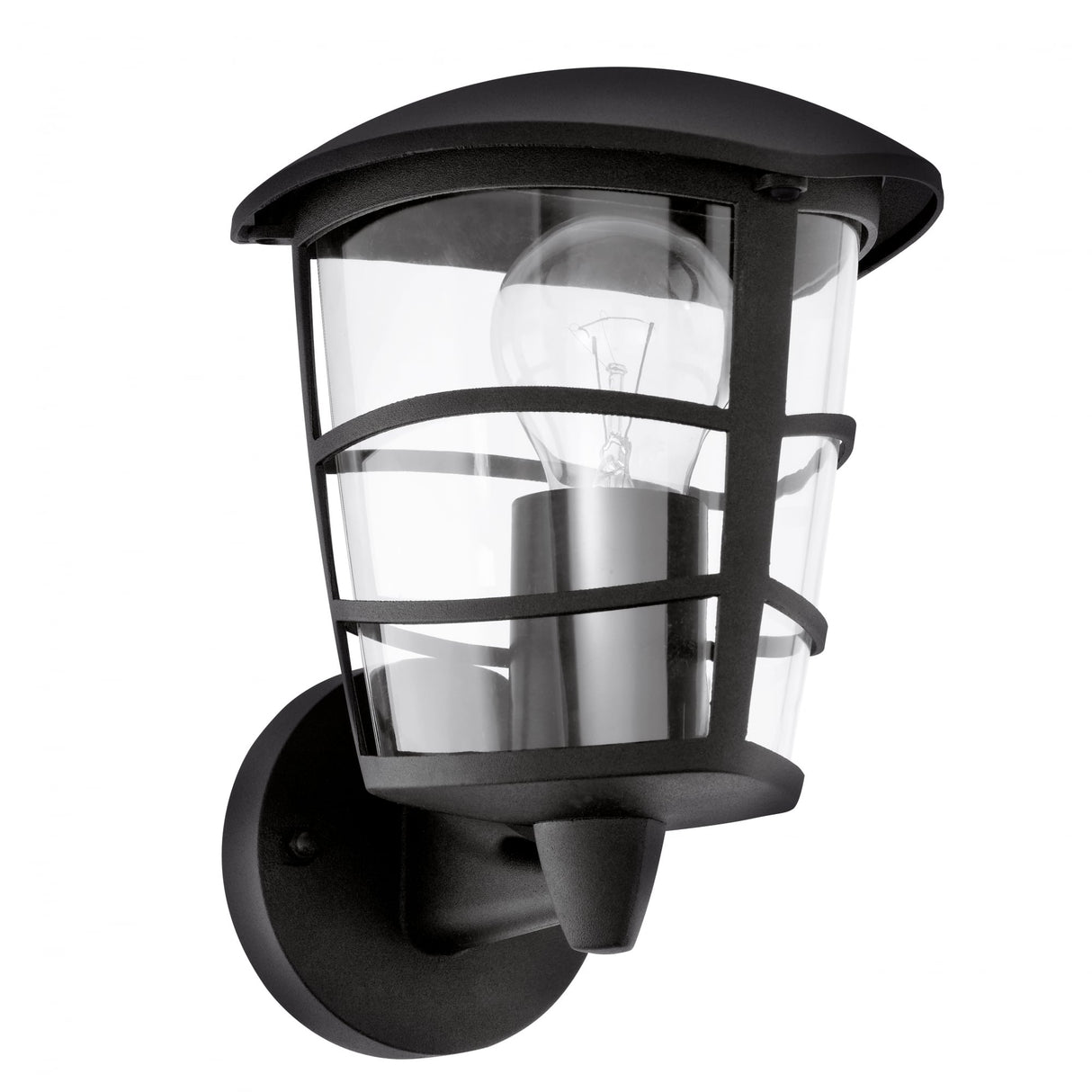 Elegant Aloria Black Modern Outdoor Wall Lantern