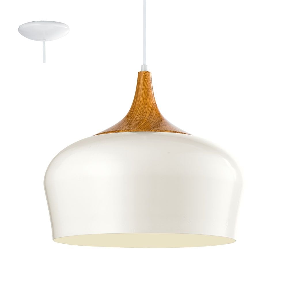 Oak and Steel Elegance: Obregon Ceiling Pendant Light