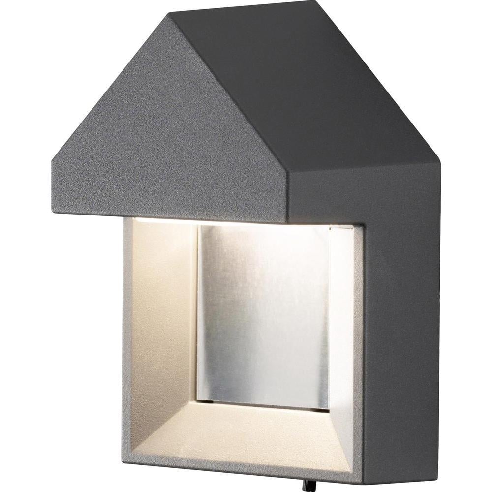 Cosenza Contemporary Scandinavian Grey Wall Porch Lantern