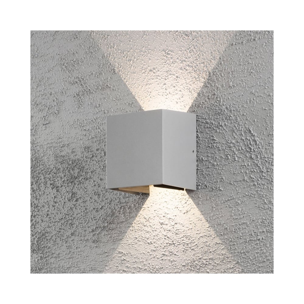 White Cermona Square LED Wall Washer Light for Porch