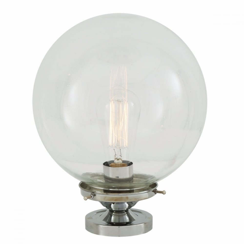Antique Brass Globe Ceiling Light by Riad - 25cm Diameter